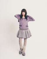 sailor stripe top / grape