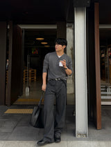 Avan stripe rivet slacks