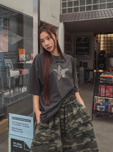 Vintage Star Pigment Short-Sleeved T-shirt