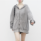 [NONCODE] (Unisex) ヘイトツーウェイウォッシングフーディドジップアップ