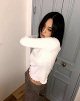 リールフリースフリルTシャツ