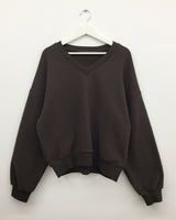 Lilac Peach V-Neck Sweatshirt (5 Colors)
