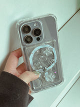 Milky Way Silver Star Resin Magsafe Card Wallet