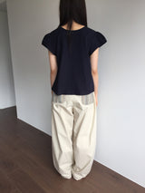 レバントキャップスリーブブラウス (2color)