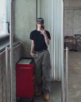 Berken Multi-Pocket Wide Cargo Pants