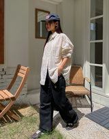 Jello Patch Carpenter Wide Cotton Pants