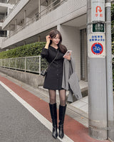 【MADE】V-neck mini dress