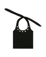 Eyelet halterneck sleeveless - Black