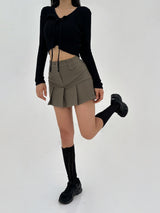 [WITH BUILT-IN SHORTS] フォーシーズン ローカンカン ミニスカート - 3 COLOR