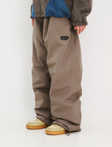 CLASSIC WIDE TRACK PANTS ASH BROWN