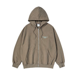 25FW ボーダーラインベーシックロゴフーディージップアップ ココア
