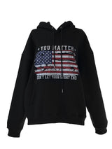アメリカン フラッグ オーバーフィット フード(unisex / fleece-lined)