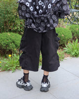 [UNISEX] バミューダカーゴワイドパンツ