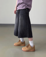 モデンワイド8レングスバミューダデニムパンツ