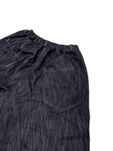 Curved Denim Half Pants