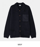 Wood Ribbed Pocket Knit Cardigan