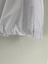 Cotton string long sleeve shirt