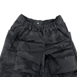 camo bio washed distressed pants