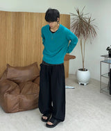 Leto Linen V-neck Summer Knit