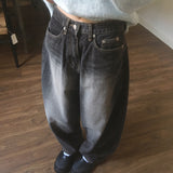 Sembe Back Bizo Button Washing Denim Pants