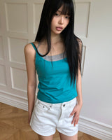 Mecha Halter Layered Sleeveless Top