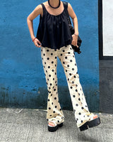 Dot Polka Dot Bootcut Long Pants