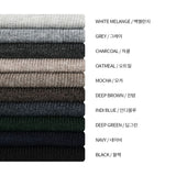 カシミアハッチラウンドカーディガン / Cashmere Hacchi Round Cardigan (7 colors)
