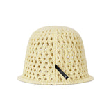 VZ Long Label Punching Knit Bucket Hat / Yellow