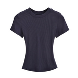 ベーシックラウンドリブTシャツ