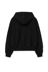 ov damage hood zip up (black)