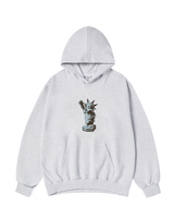 25FW AC BEAR STATUE OF LIBERTY HOODIE MELANGE
