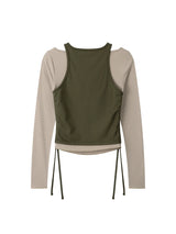 TWIN LAYERED LONG SLEEVE (KHAKI)