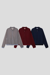 Aqua Nylon Zip Jacket (3color)