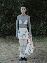 AW25 デボスラインストーンパネルボディスーツ