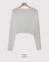 Flower Two Button Knit Bolero Cardigan (3color)