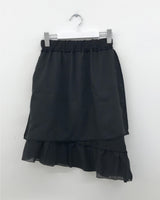 Rosa Asymmetrical Frill Skirt  (3color)