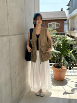 pure frill ribbon pants