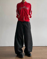 Tartan Curved Denim Pants