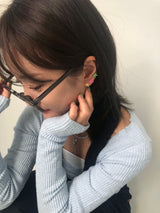 Pastel doodle piercing (Apple green)