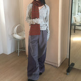 Vnon fleece padded nylon color two-way pants