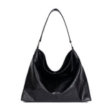 [Haesu Collaboration] Contour Shoulder Bag (Leather Black)