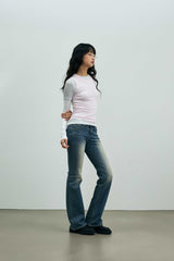 COMET LAYERED SLEEVE TOP / PINK