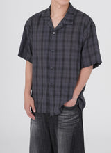 SUNSET TARTAN OPEN COLLAR SHIRT'S