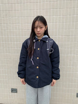 ヒニュチェックリバーシブルパッディドジャケット