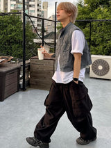 Cropped pigment vest 2C