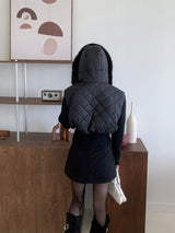 モーション2wayジッパーキルトニットパンディング (3 Colors)