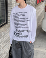 Smash Crop Lettering Long Sleeve