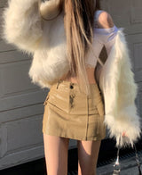 Uress Vintage Fur Jacket (White)