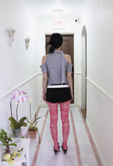 Halter open shoulder T (3color)