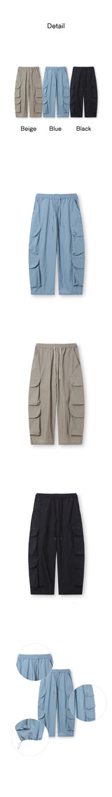 [S/S] Multi cargo nylon pants (3color)